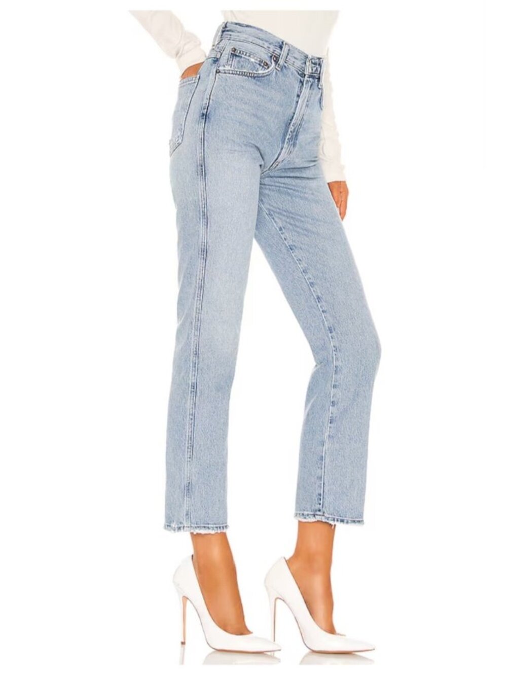 Agolde Jeans Womens Size 26 Pinch Waist High Rise Kick Jeans A095-1141 Crop - Picture 13 of 14